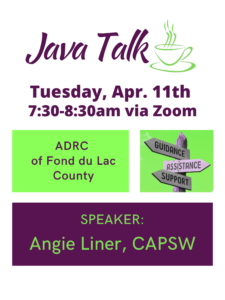 April Java Talk: ADRC of Fond du Lac County