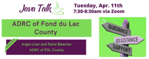 April Java Talk: ADRC of Fond du Lac County